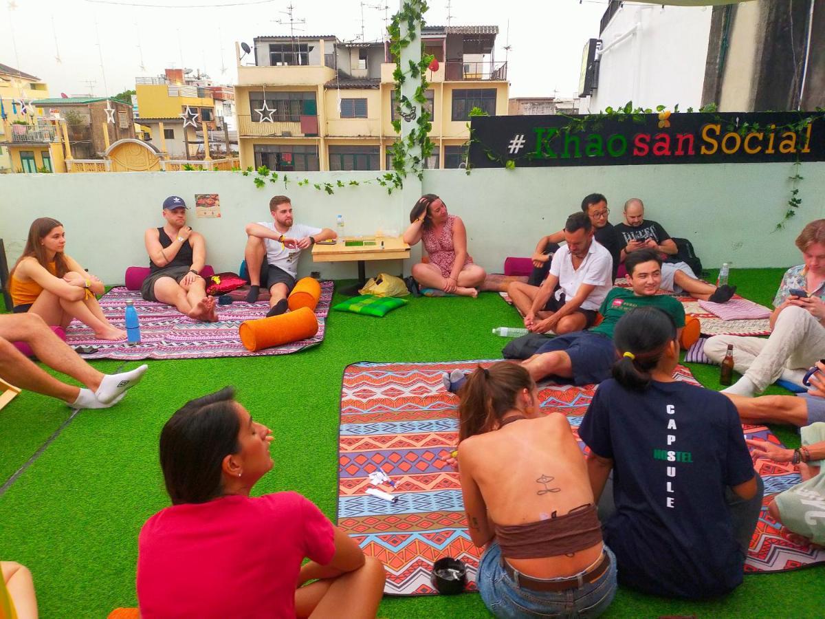 Khao San Social Capsule Hostel Банкок Екстериор снимка